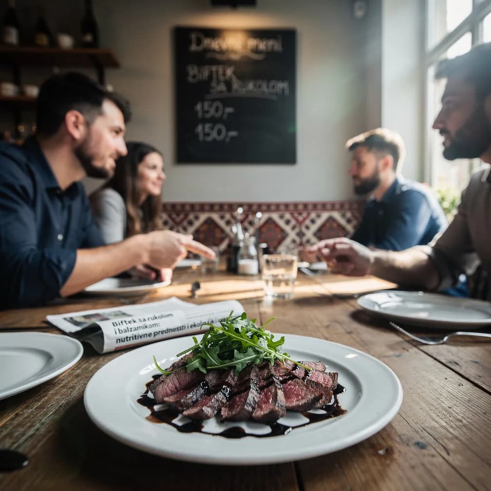 Biftek sa rukolom i balzamikom: Nutritivne prednosti i ekološki izazovi
