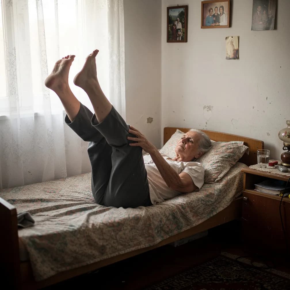 Pet vežbi u krevetu koje jačaju noge brže nego sprave u teretani – dokazano posle 60. godine
