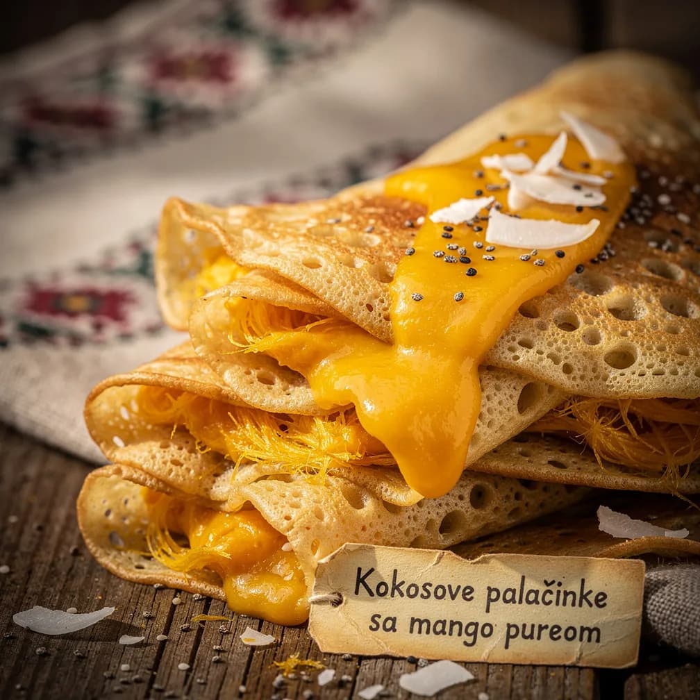 Kokosove palačinke sa mango pureom: Ukusna i zdrava opcija za doručak