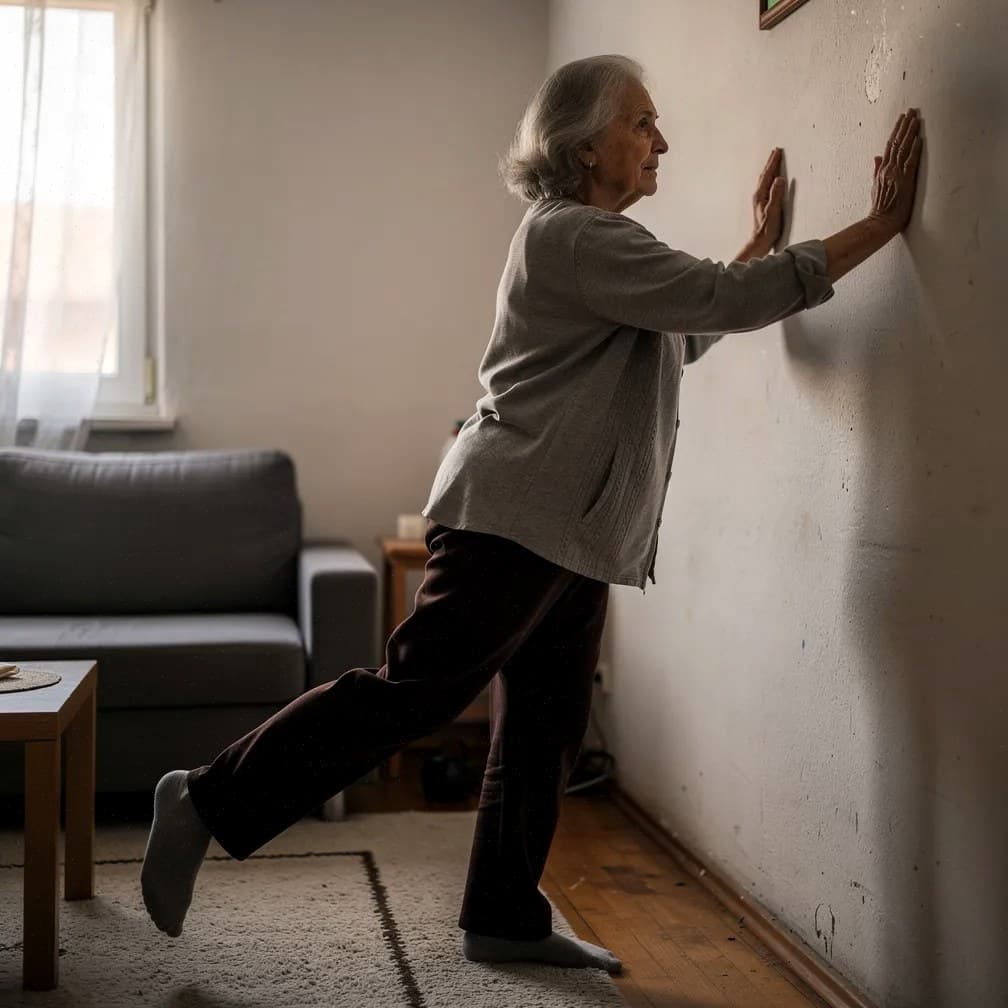 Vežbe uz zid posle 60. godine: siguran način da ojačate kukove i smanjite rizik od padova