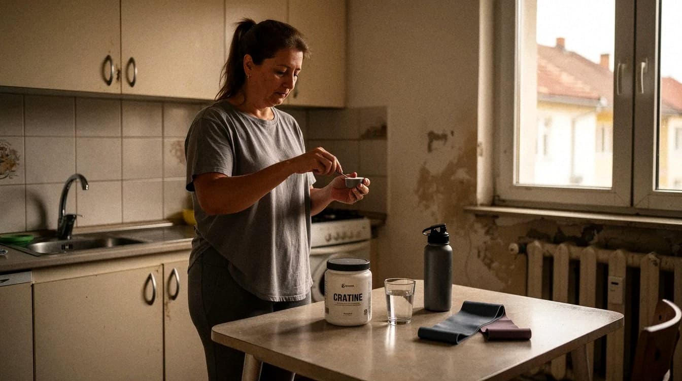 Kreatin posle 45: nova studija pokazuje dobitak u mišićima i bez treninga